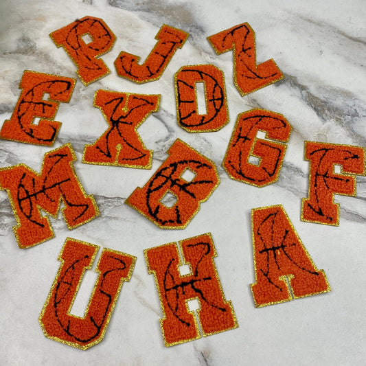 Chenille Patches - Basketball Letters