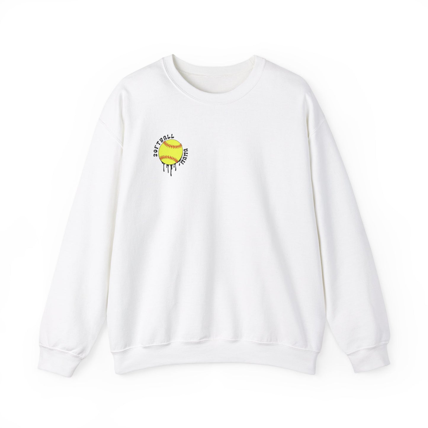 Loud Mouth Softball Mama Sweatshirt (black letters)