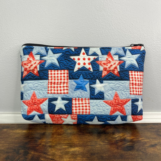 Pouch - Americana - Quilted Stars
