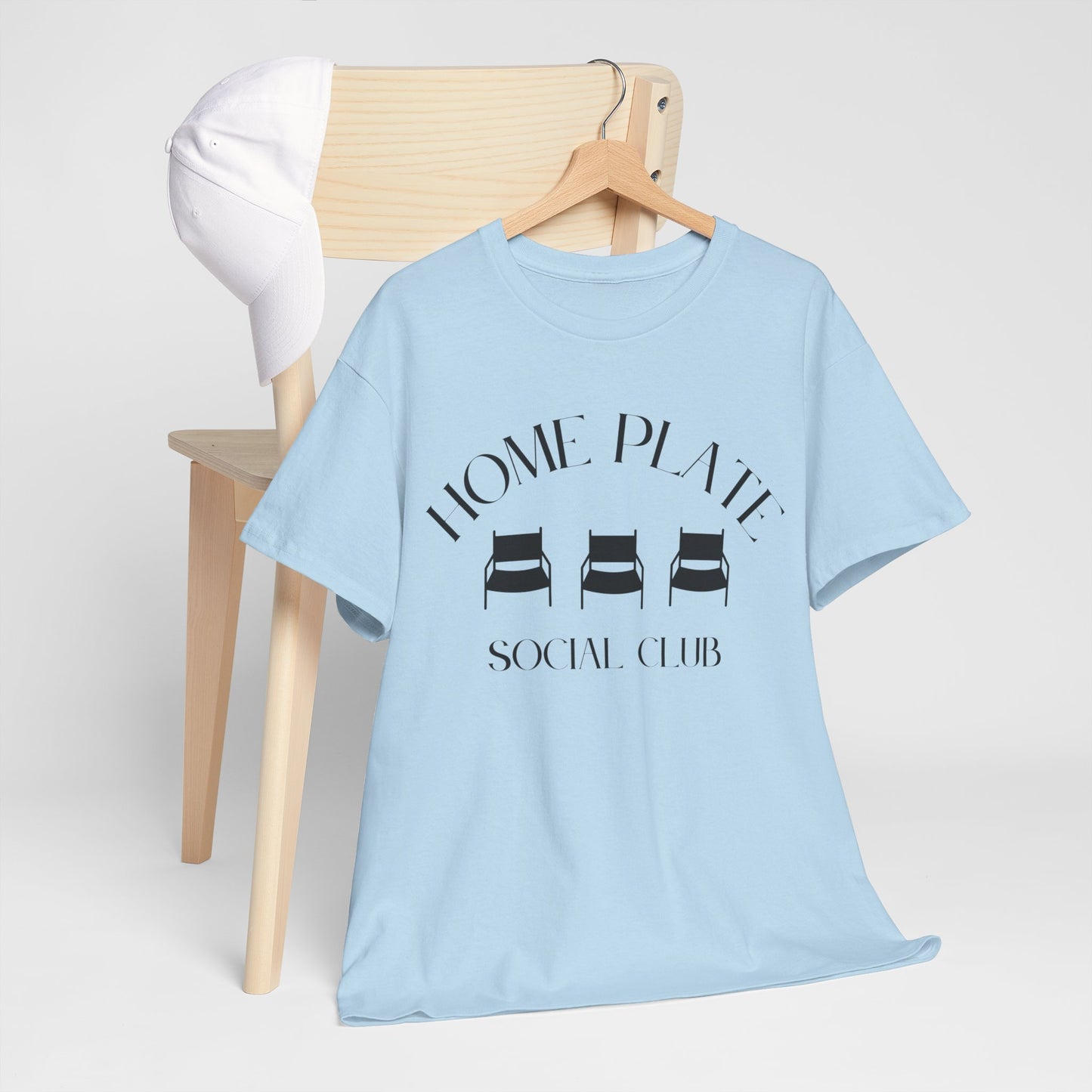 Home Plate Social Club Tee (black letters)
