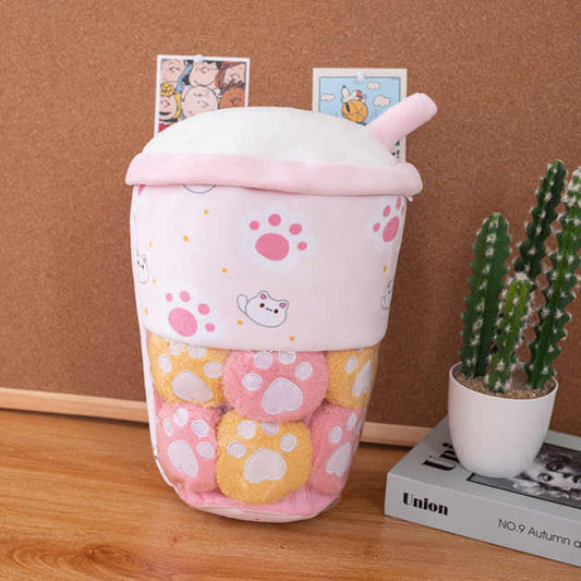 Stuffed Kitty Cup of Paw Prints - PREORDER 7/2-7/5