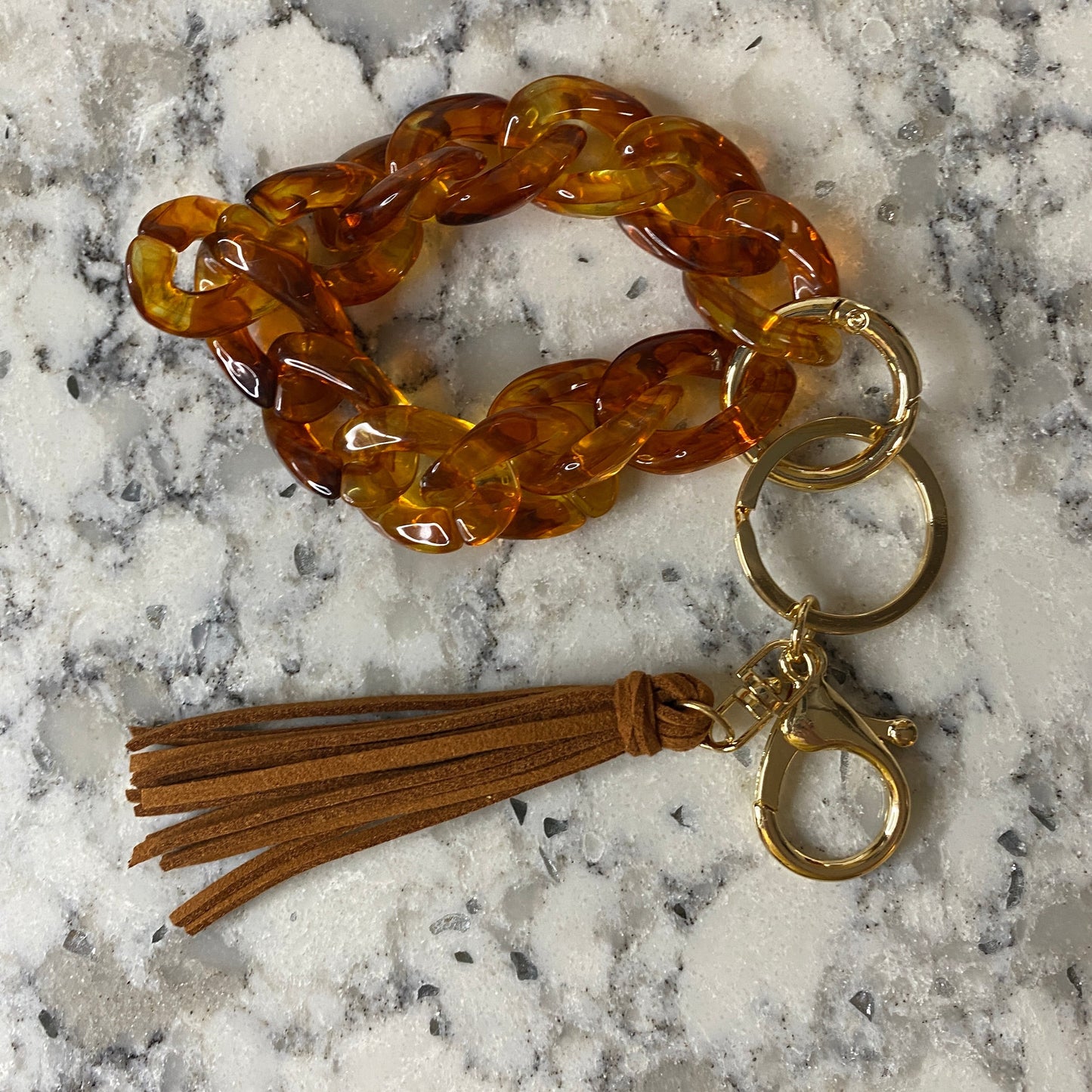Keychain- Link Bracelet With Tassel