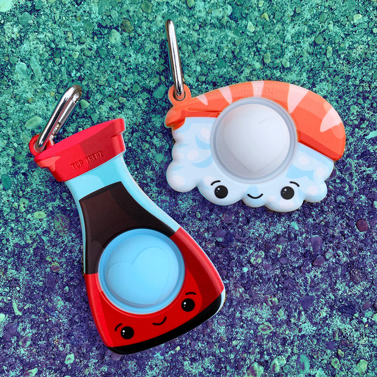 OMG Mega Pop Best Friend Keychains - Sushi & Soy Sauce