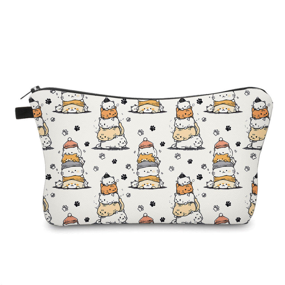 Pouch - Cat Pile With Hats
